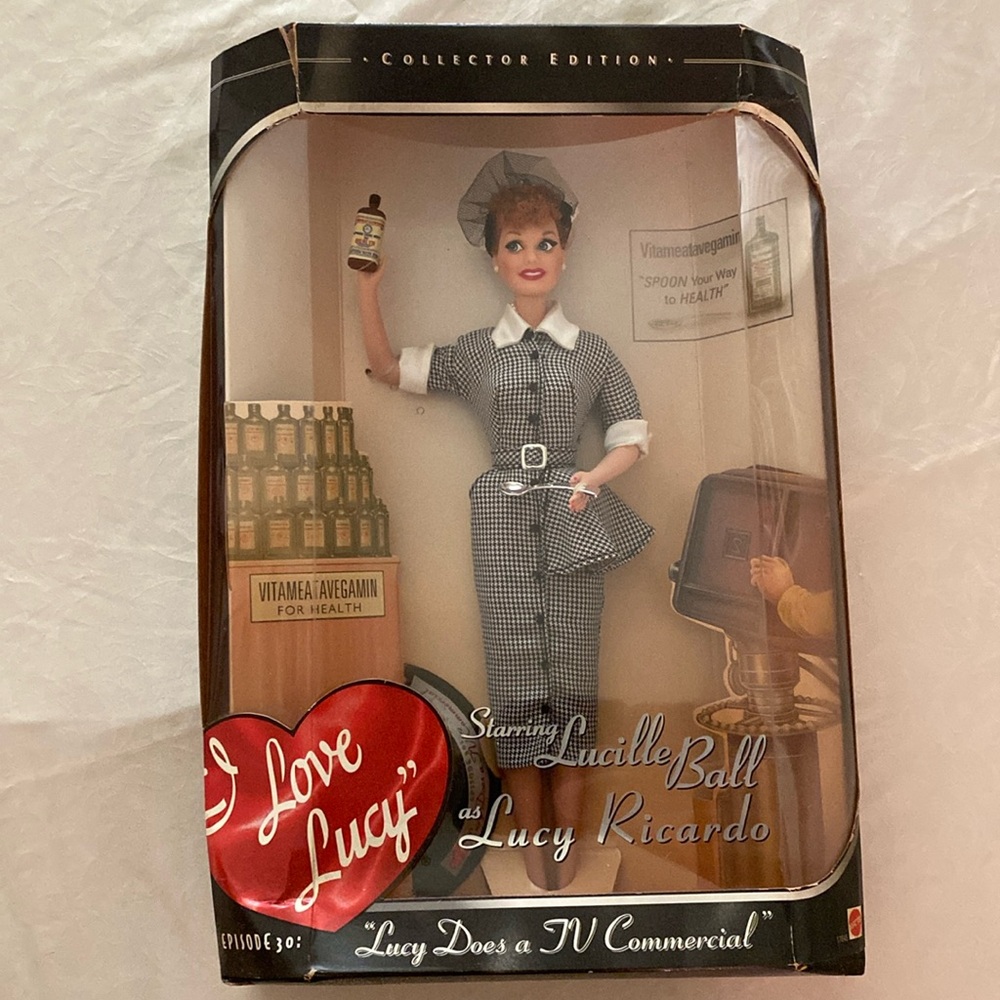 I Love Lucy Barbie Doll Lucy Does A Tv Commercial Episode 30 Mattel 1997